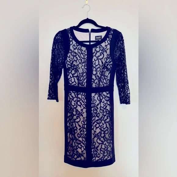 knee length dresses for ladies 1990s Vintage Black Beaded Lace Back Maxi Dress by Laundry, Shelli Seg –  Leslie Courreges main image 1